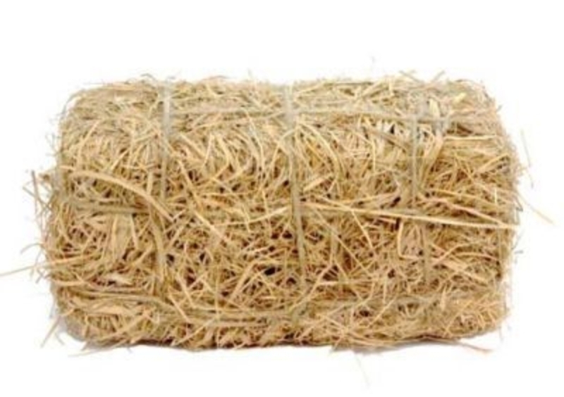 Straw bale decoration. The perfect addition to your home for Easter. By Gisela Graham.